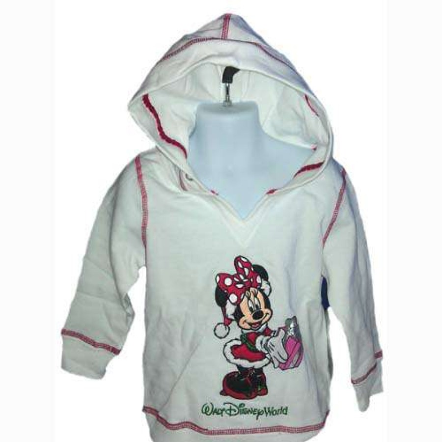 Apparel * | Disney Child Hoodie Christmas Minnie Mouse With Present Best Price