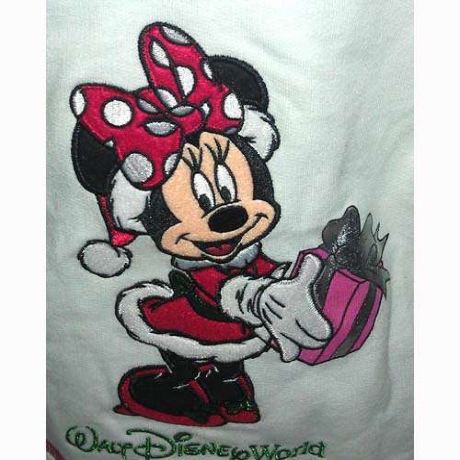 Apparel * | Disney Child Hoodie Christmas Minnie Mouse With Present Best Price