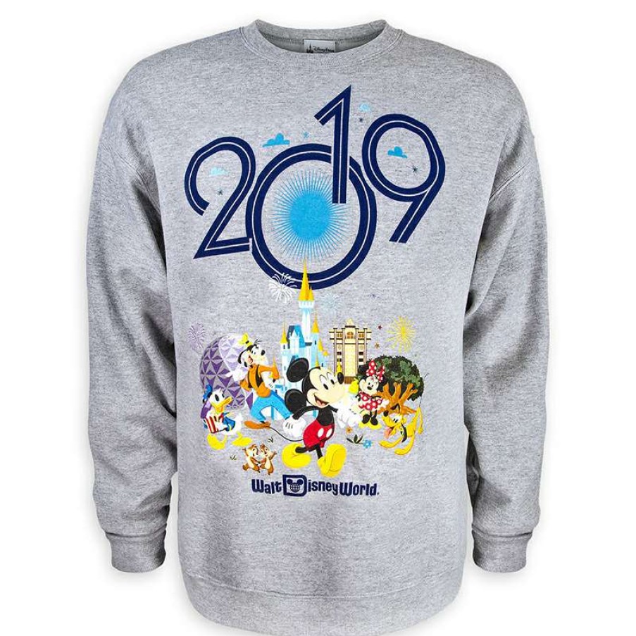 Apparel * | Disney Adult Sweatshirt 2019 Fleece Mickey And Friends Quick Expedition