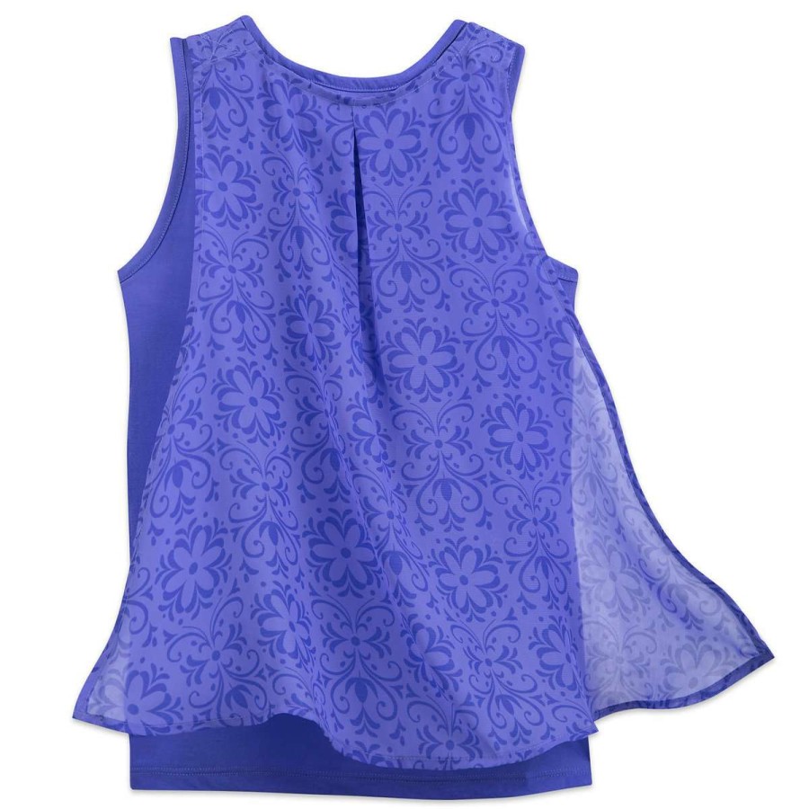 Apparel * | Disney Girls Shirt Anna Tank Top With Cape Quick Delivery