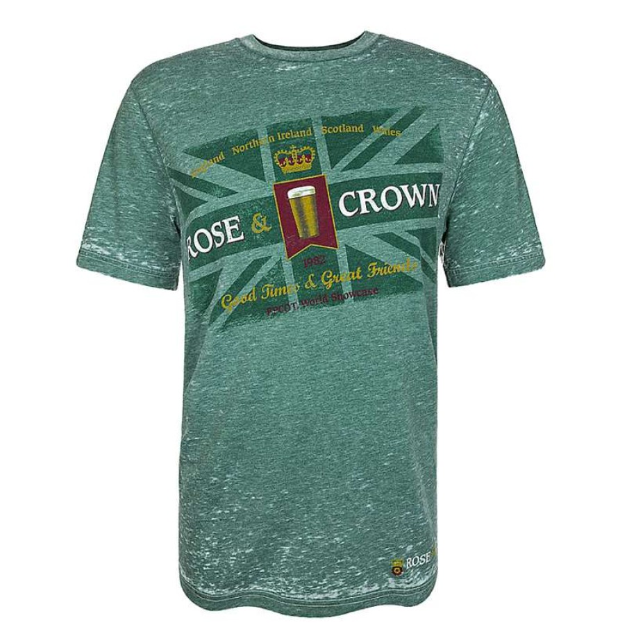 Apparel * | Disney Adult Shirt Rose And Crown Flag Tee Green Online