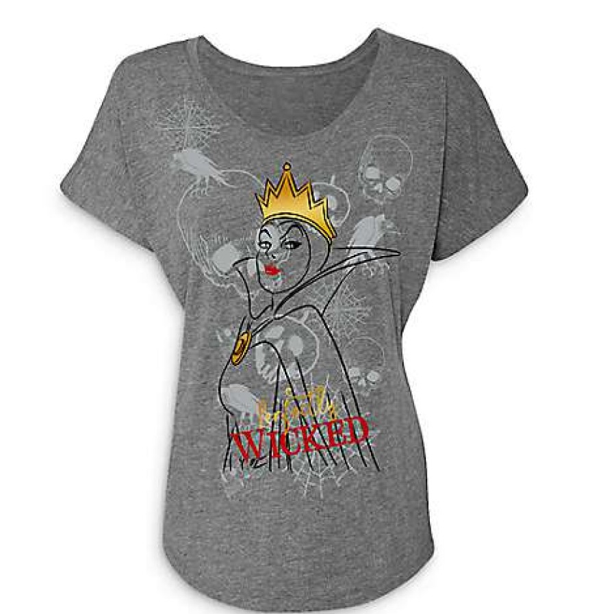 Apparel * | Disney Woman Tee Shirt Evil Queen Villains Limited Release 100% Guarantee