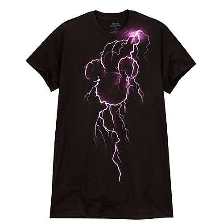 Apparel * | Disney Adult Shirt Lightning Mickey Mouse Tee For Adults Large Choice