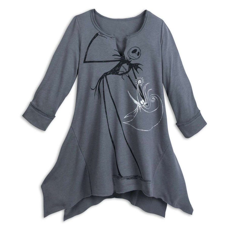 Apparel * | Disney Women'S Shirt Jack Skellington And Zero Tunic Limited Edition