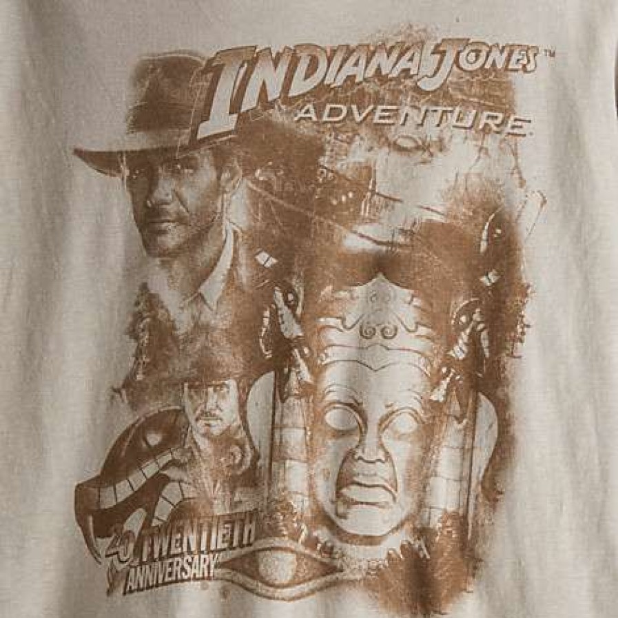 Apparel * | Disney Adult Shirt Indiana Jones Adventure 20Th Anniversary Sale Online