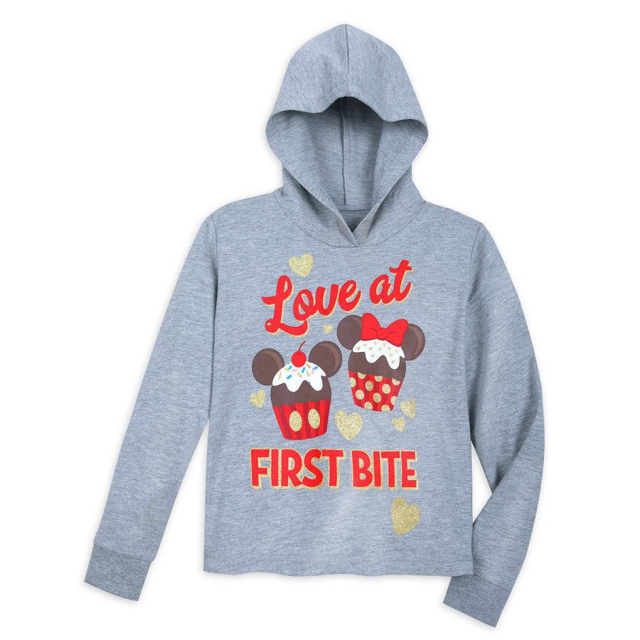 Apparel * | Disney Girl'S Hoodie Cupcakes Pullover Hoodie Love At First Bite Sells Cheap