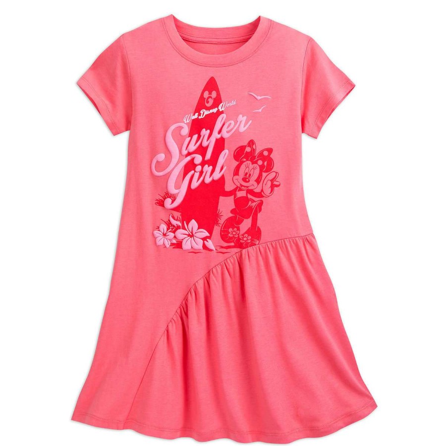 Apparel * | Disney Girls Dress Minnie Mouse Surfer Girl Online Discount