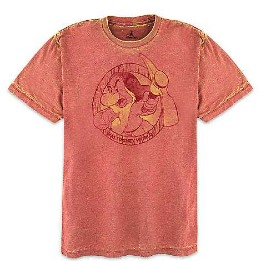 Apparel * | Disney Adult Shirt Grumpy Stone Washed Miner Grumpy Shop New