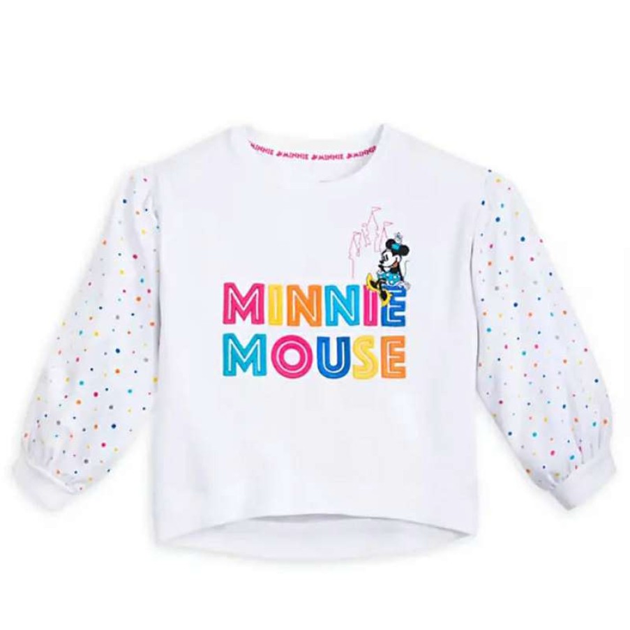 Apparel * | Disney Girls Pullover Shirt Minnie Mouse Cheap Online