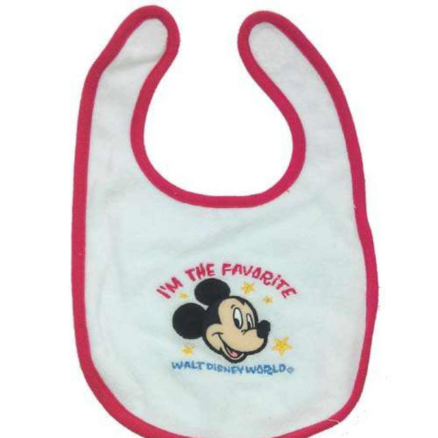 Apparel * | Disney Baby Bib Mickey Mouse I'M The Favorite Disney World Free Delivery