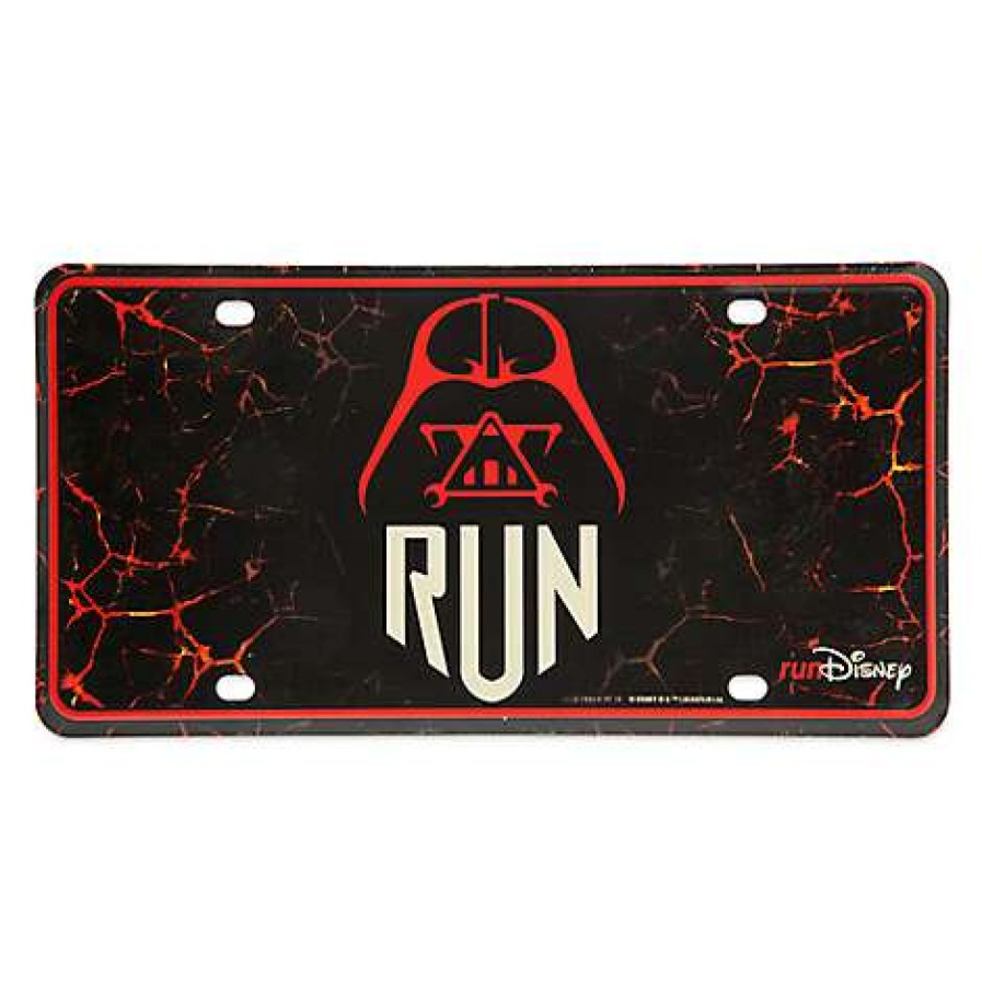 Apparel * | Disney License Plate Rundisney Star Wars Darth Vader Excellent