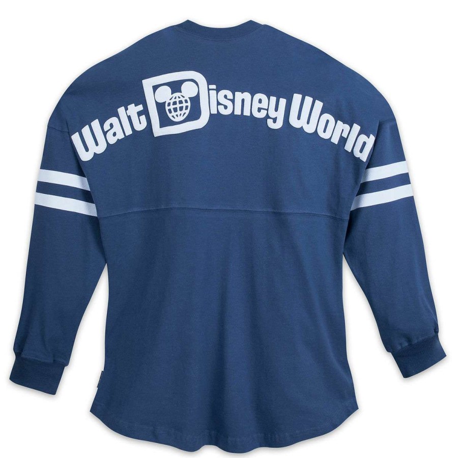 Apparel * | Disney Adult Shirt Disney World Spirit Jersey Navy And White Promotions