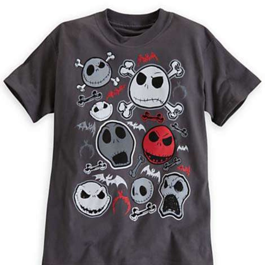 Apparel * | Disney Child Shirt Jack Skellington Faces Tee For Boys Crazy Deals