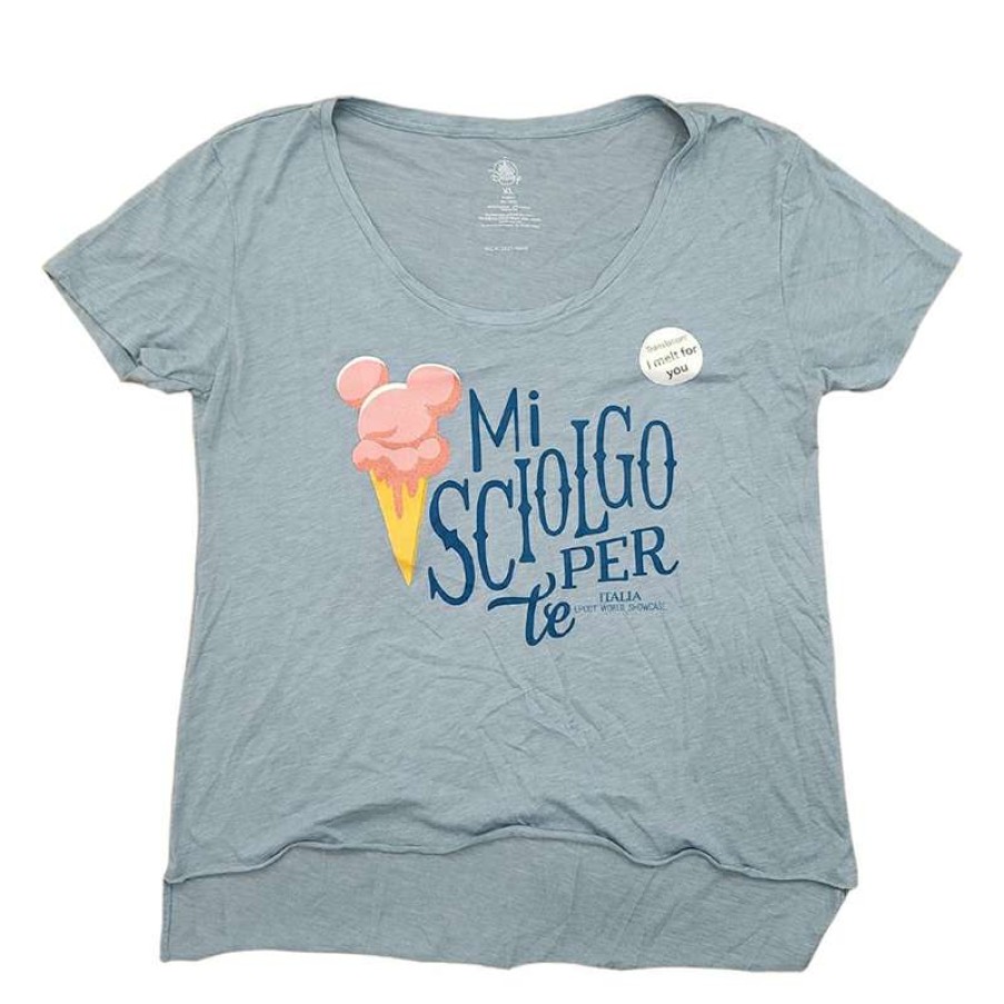 Apparel * | Disney Women'S Shirt Epcot World Showcase Italy Pavilion Mi Sciologo Te Per Premium