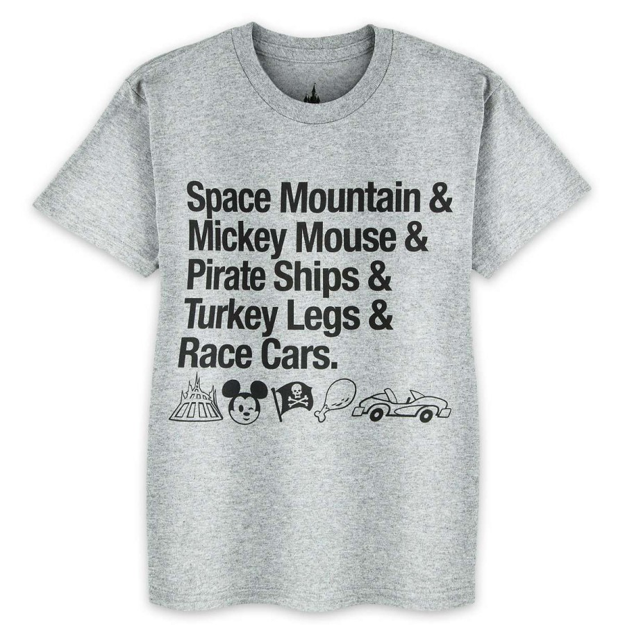 Apparel * | Disney Child Shirt Favorite Icons Turkey Legs And Race Cars New In