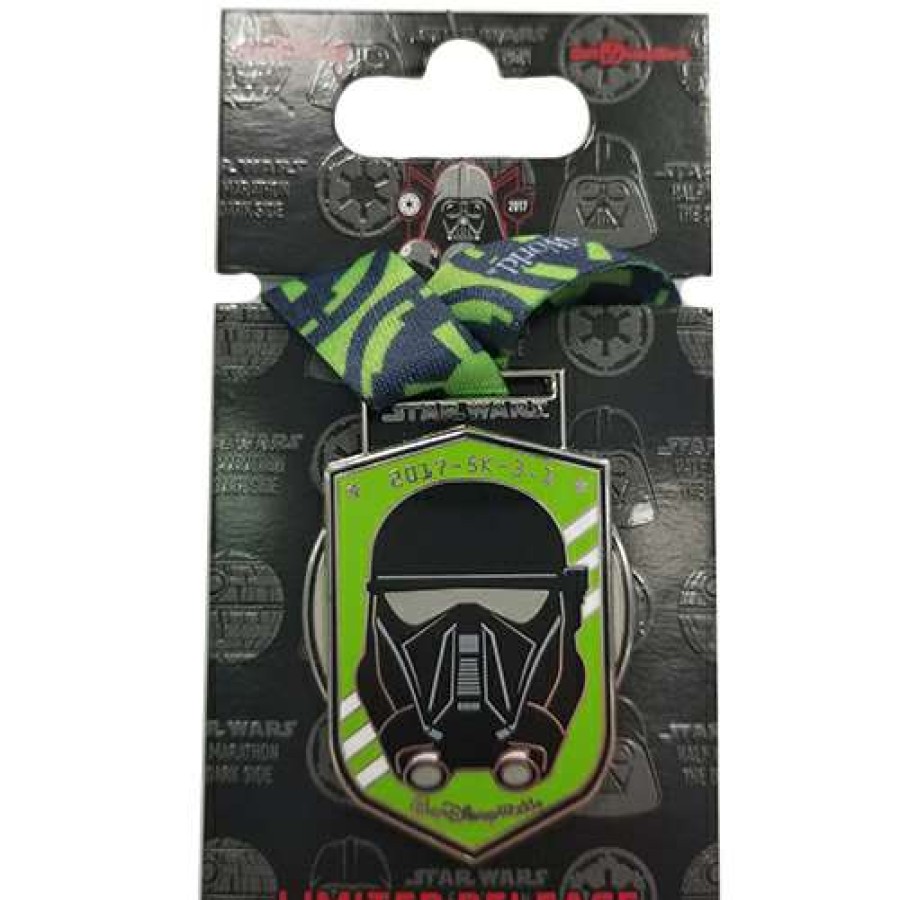 Apparel * | Disney Star Wars Half Marathon Pin 2017 Dark Side 5K Trooper New In