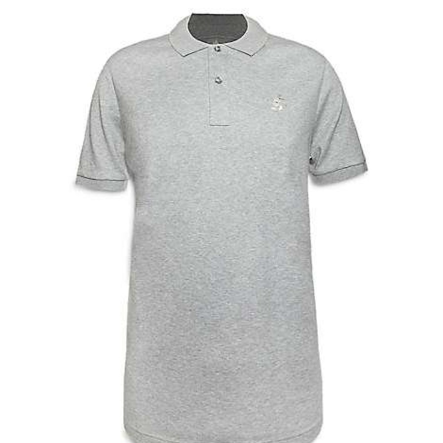 Apparel * | Disney Adult Shirt Mickey Mouse Training Fit Polo For Men Gray Sells Cheap