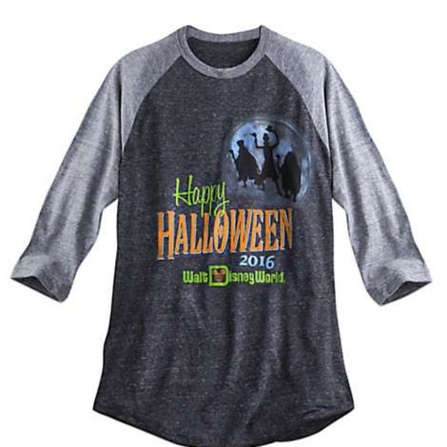 Apparel * | Disney Adult Shirt Happy Halloween 2016 Raglan Tee Best Price