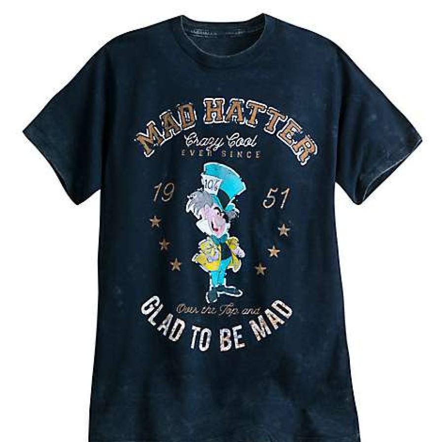 Apparel * | Disney Adult Shirt Alice In Wonderland Mad Hatter Tee For Adults Best Guaranteed