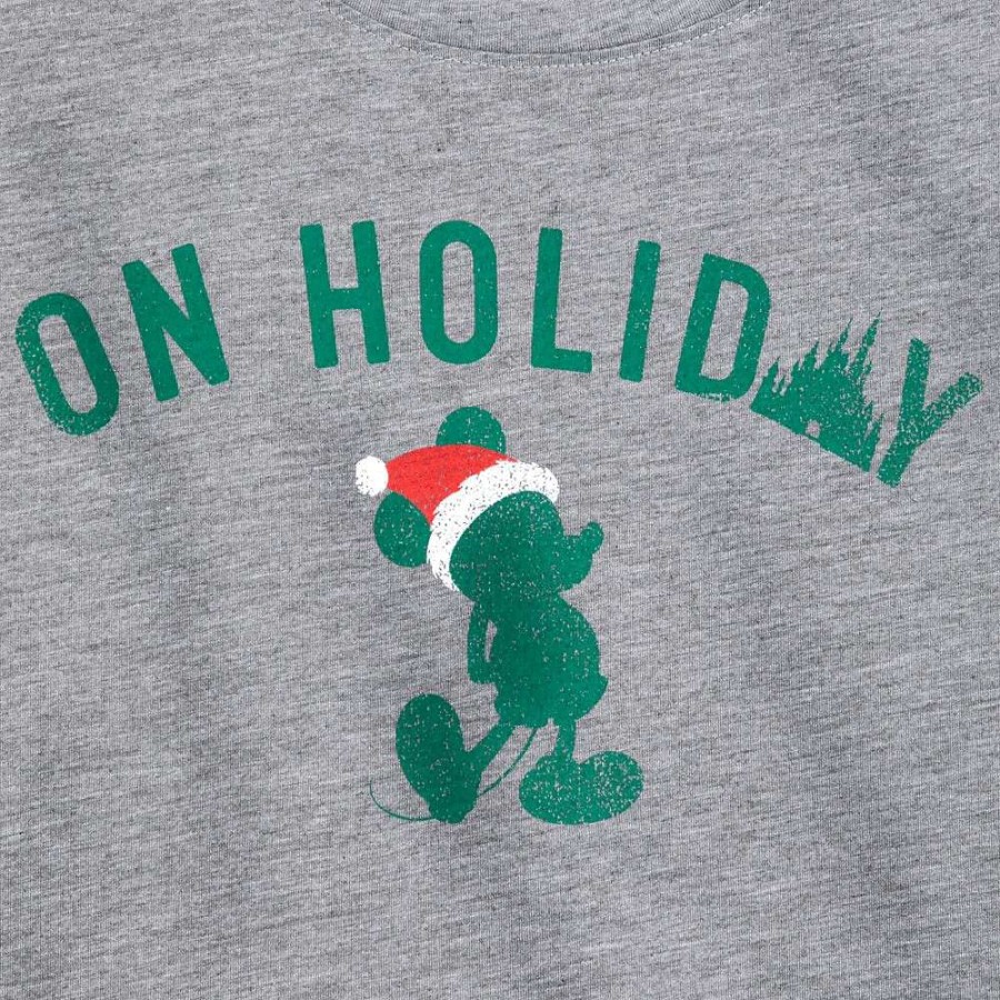 Apparel * | Disney Women'S Shirt Mickey Mouse On Holiday Tee Top Sellers