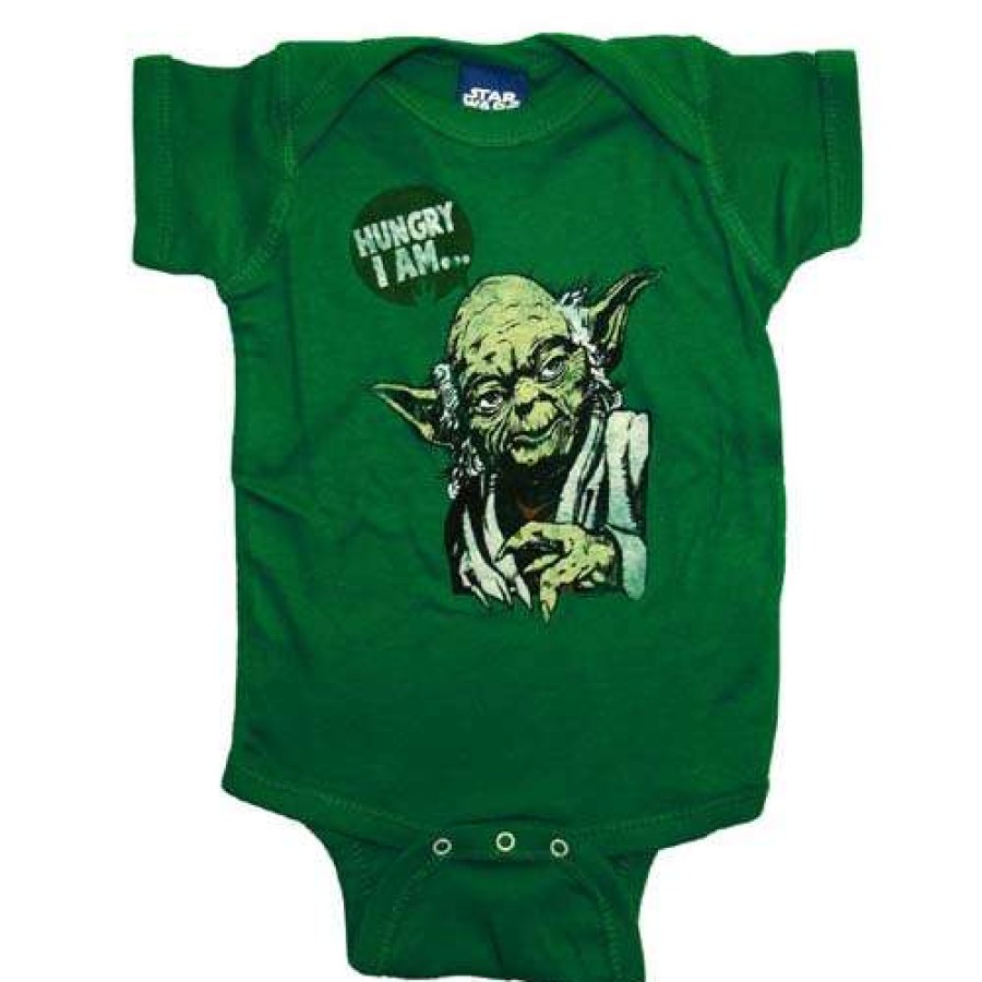 Apparel * | Disney Star Wars Bodysuit Yoda Hungry I Am New In