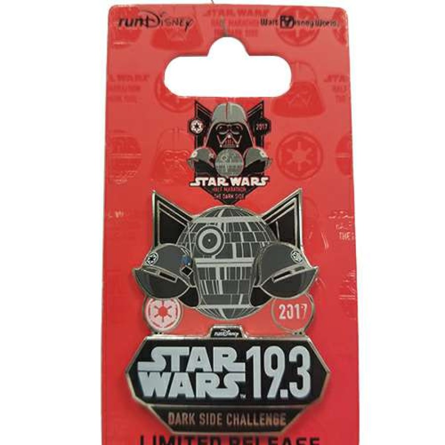 Apparel * | Disney Star Wars Half Marathon Pin 2017 Dark Side 19.3 Logo Crazy Deals