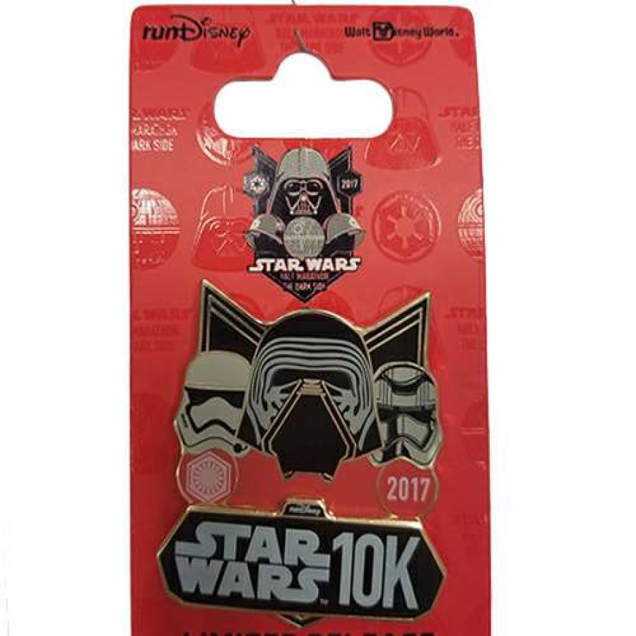 Apparel * | Disney Star Wars Half Marathon Pin 2017 Dark Side 10K Logo Top Sellers