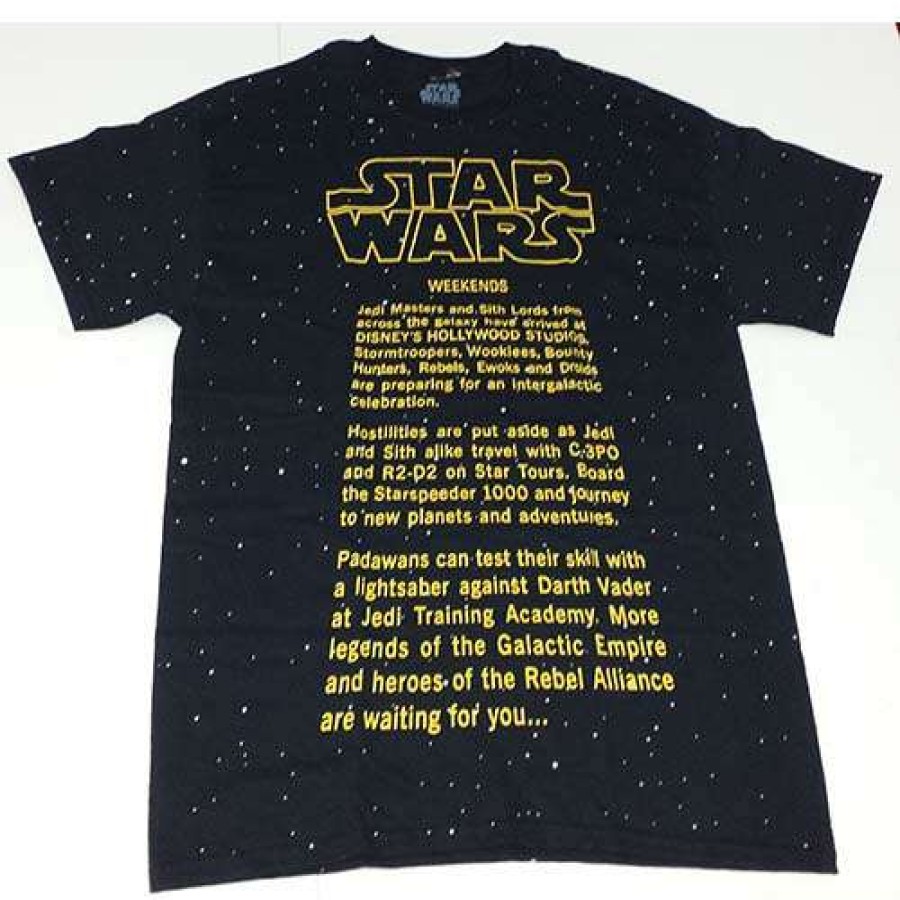 Apparel * | Disney Adult Shirt Star Wars Weekends 2013 Title Scroll Crawl Quick Delivery