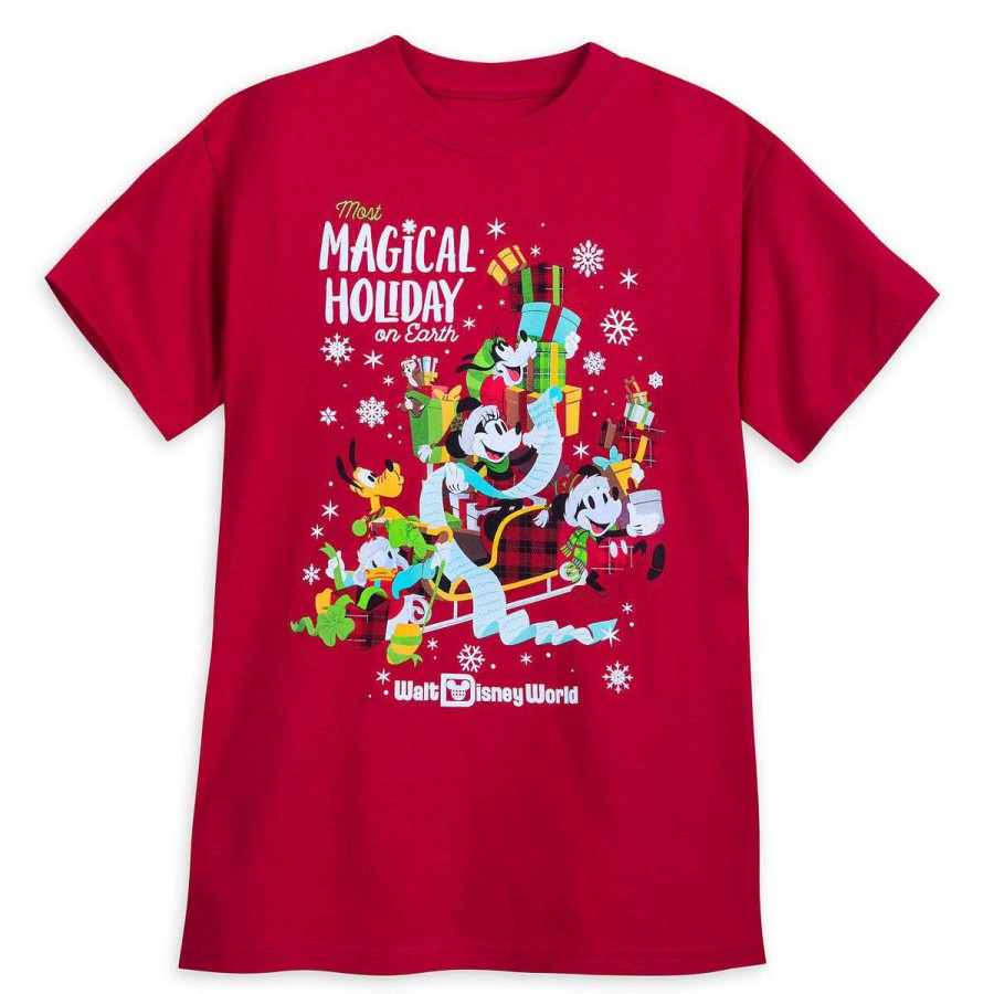 Apparel * | Disney Adult Shirt Holiday 2018 Most Magical Holiday On Earth Online Discount