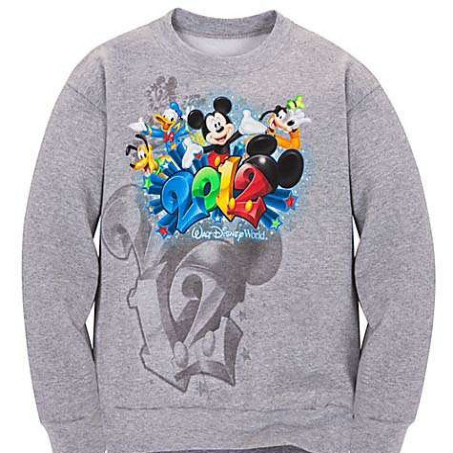 Apparel * | Disney Child Sweatshirt 2012 Walt Disney World Grey New In