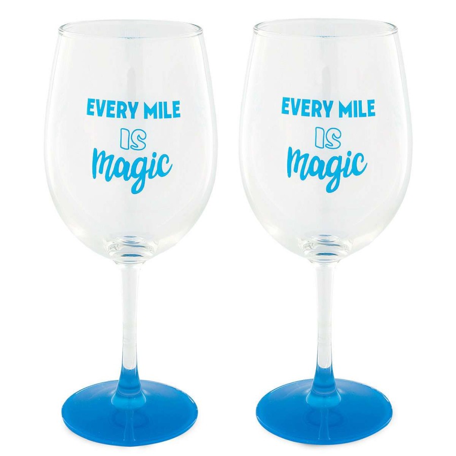 Apparel * | Disney Stemmed Glass Set Rundisney 2018 Sells Cheap