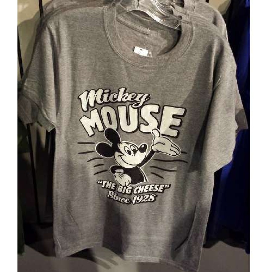 Apparel * | Disney Adult Shirt Mickey Mouse Slogan The Big Cheese Quick Expedition