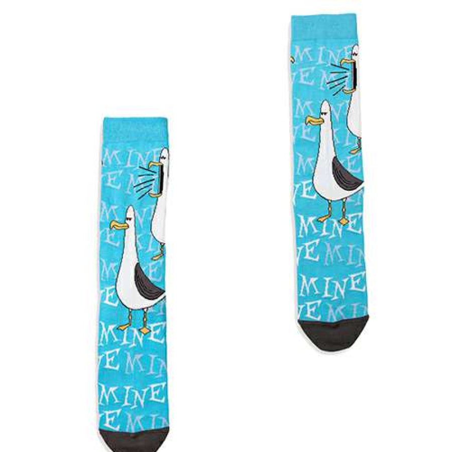 Accessories * | Disney Adult Socks Finding Nemo Seagulls "Mine Mine Mine" 100% Guarantee