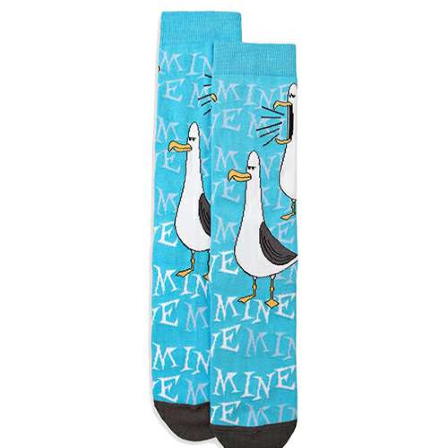 Accessories * | Disney Adult Socks Finding Nemo Seagulls "Mine Mine Mine" 100% Guarantee