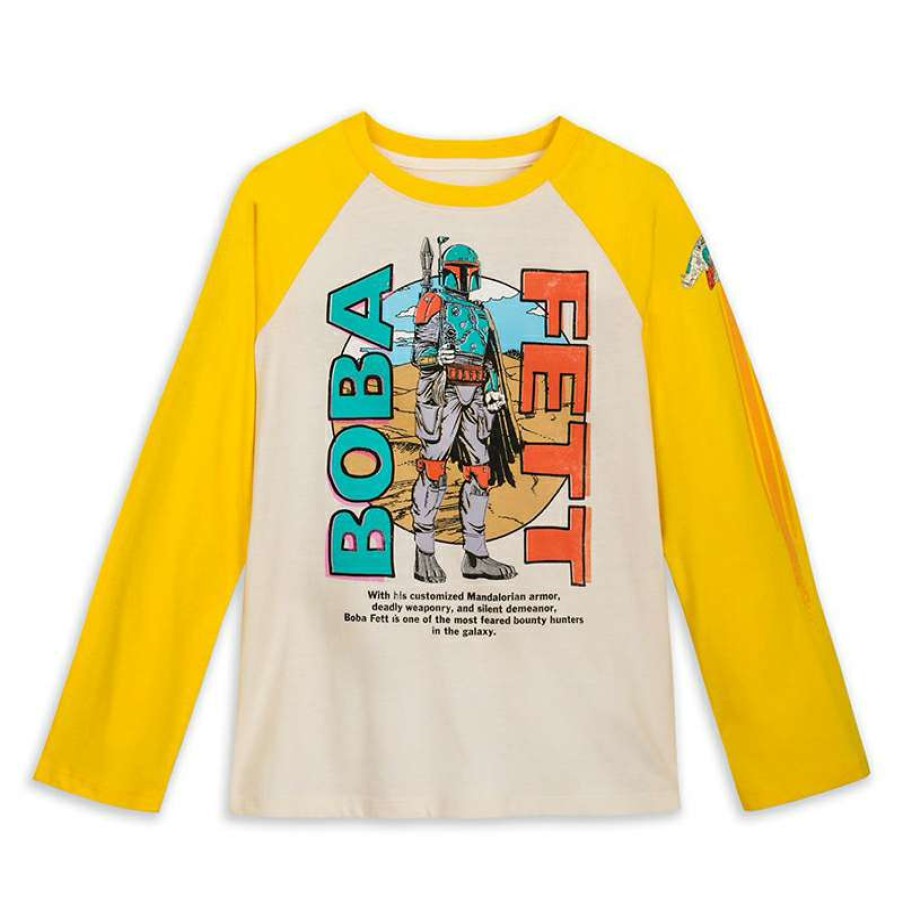 Apparel * | Disney Boys Baseball Shirt Star Wars Boba Fett Best Guaranteed