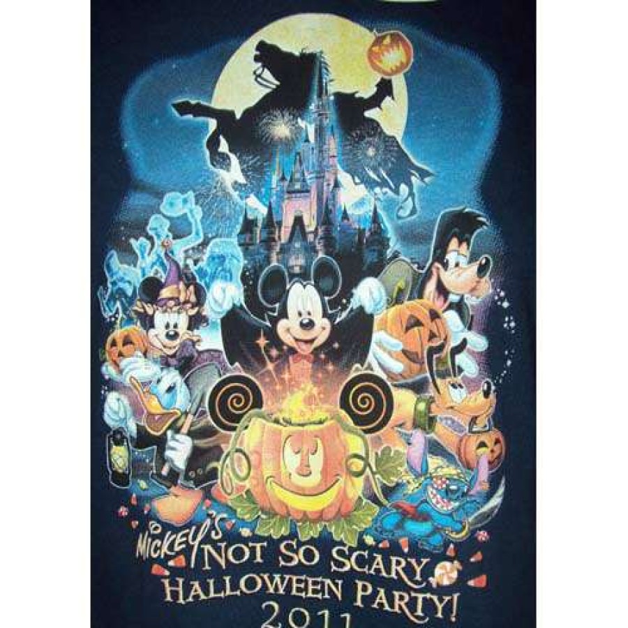 Apparel * | Disney Youth Shirt 2011 Navy Mickey'S Not So Scary Halloween Party Excellent