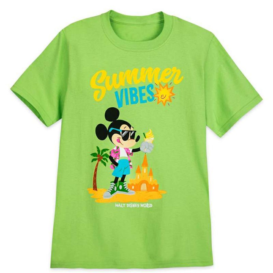 Apparel * | Disney Youth Shirt Mickey Mouse Summer Vibes Online Discount