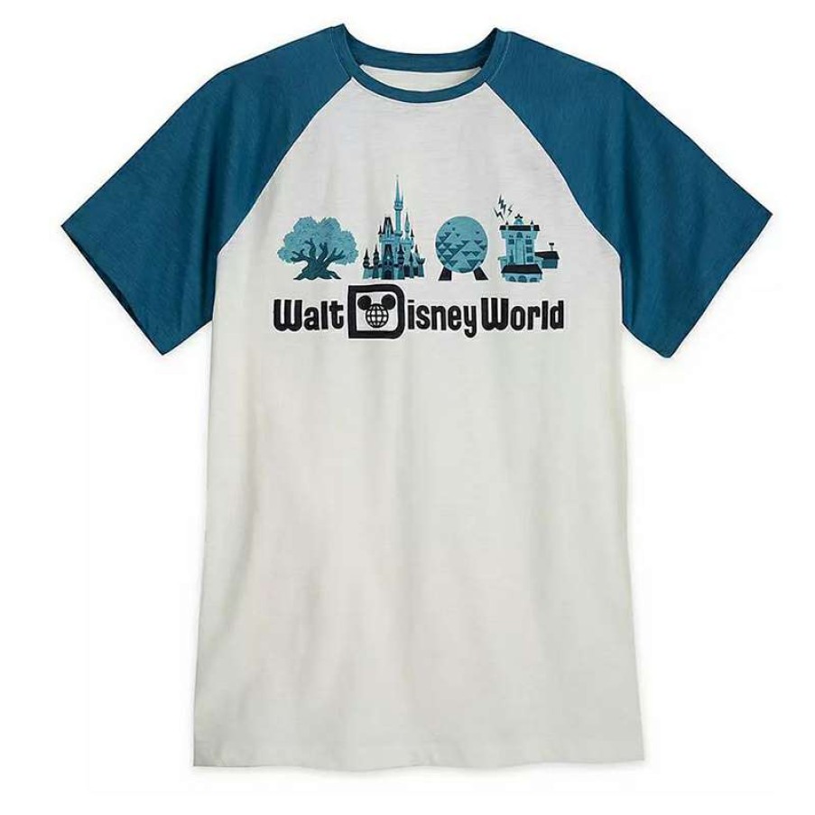 Apparel * | Disney Men'S Shirt Walt Disney World Raglan Tee Top Sellers