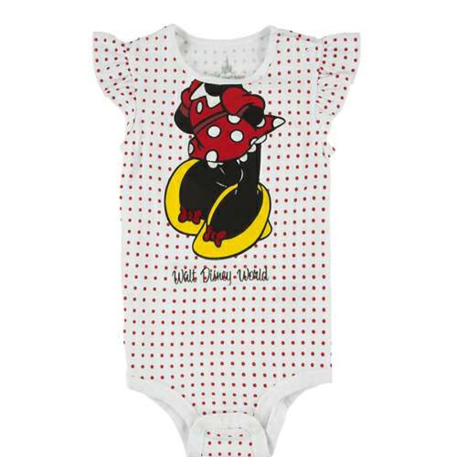 Apparel * | Disney Infant Bodysuit Minnie Mouse Bodysuit For Baby Shop New