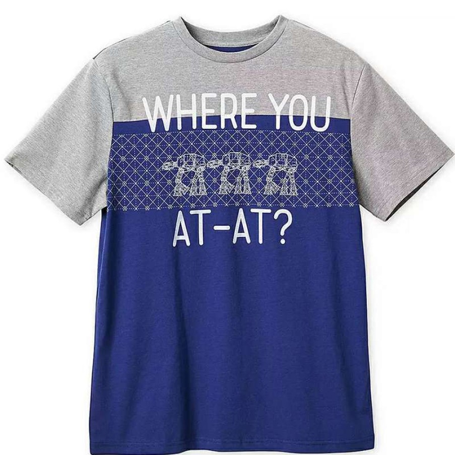 Apparel * | Disney Men'S Shirt Where You At-At? Sells Cheap