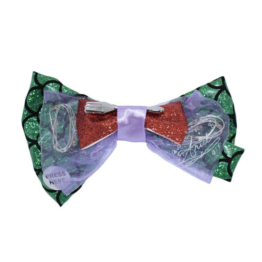 Apparel * | Disney Light-Up Hair Bow Ariel Sells Cheap