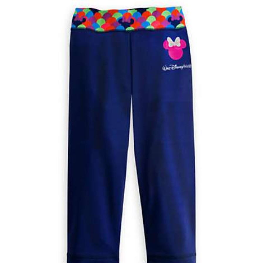 Apparel * | Disney Girls Pants Minnie Mouse Pop Dot Capri Pants Sells Cheap