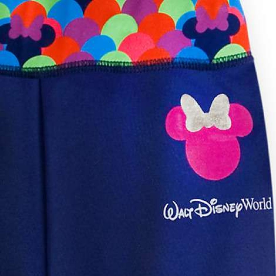 Apparel * | Disney Girls Pants Minnie Mouse Pop Dot Capri Pants Sells Cheap