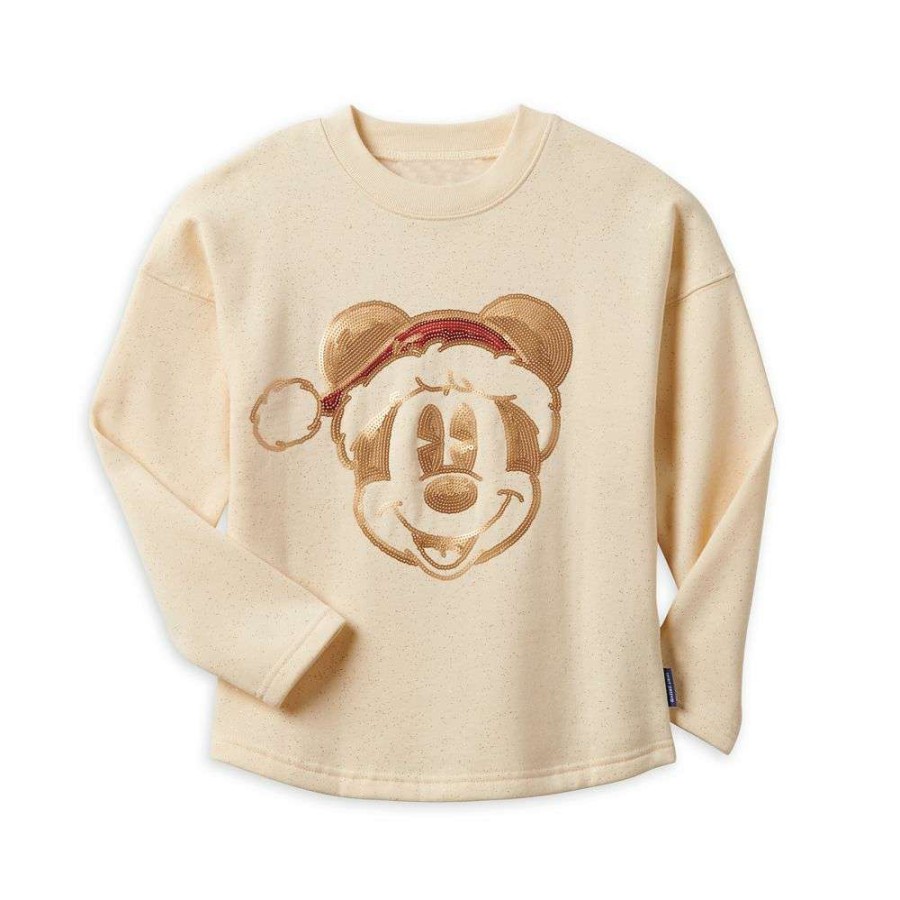 Apparel * | Disney Kids Spirit Jersey Holiday Santa Mickey Sequined Cheaper