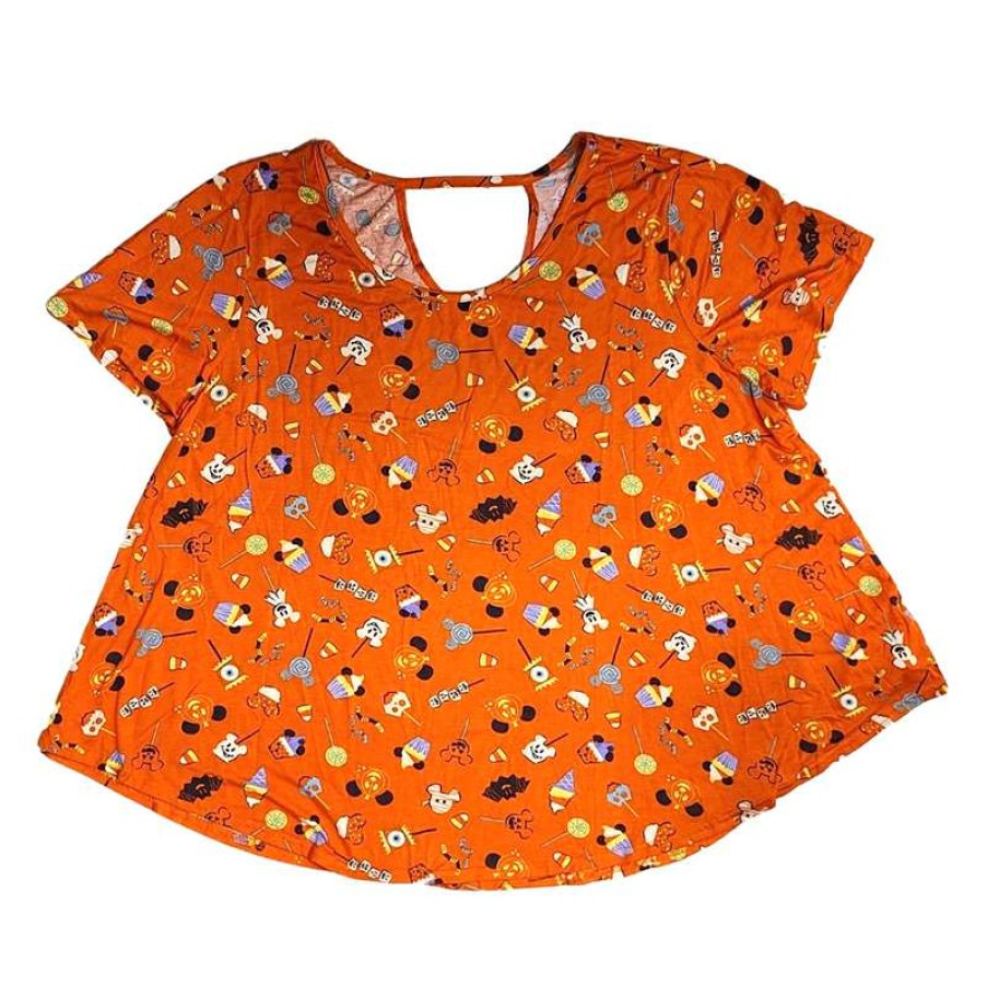 Apparel * | Disney Women'S Shirt Halloween Snacks Fashion Tee Crazy Deals