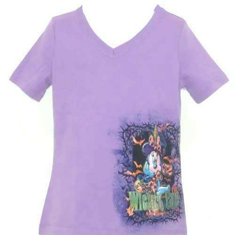 Apparel * | Disney Girl'S Shirt 2012 Halloween Minnie Mouse Wicked Cute Shoping