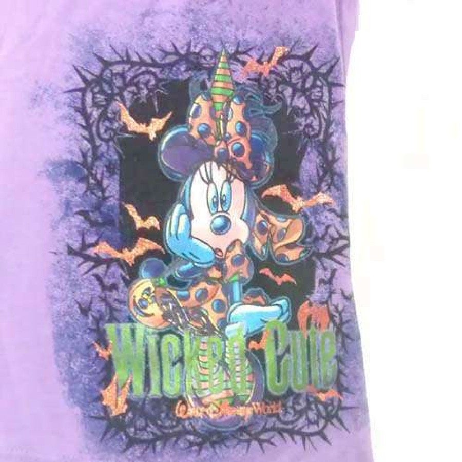 Apparel * | Disney Girl'S Shirt 2012 Halloween Minnie Mouse Wicked Cute Shoping