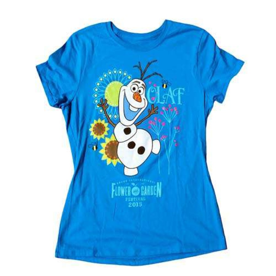 Apparel * | Disney Ladies Shirt Epcot Flower And Garden Festival 2015 Olaf Quick Delivery