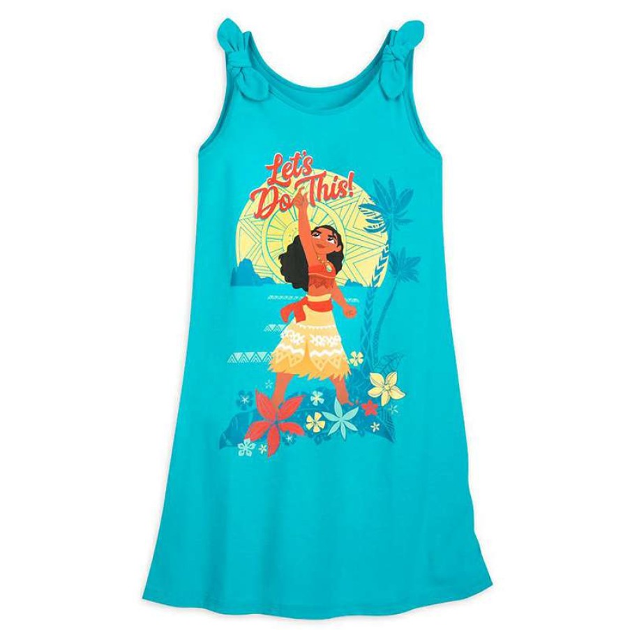 Apparel * | Disney Girls Jersey Tank Dress Moana Special Offers