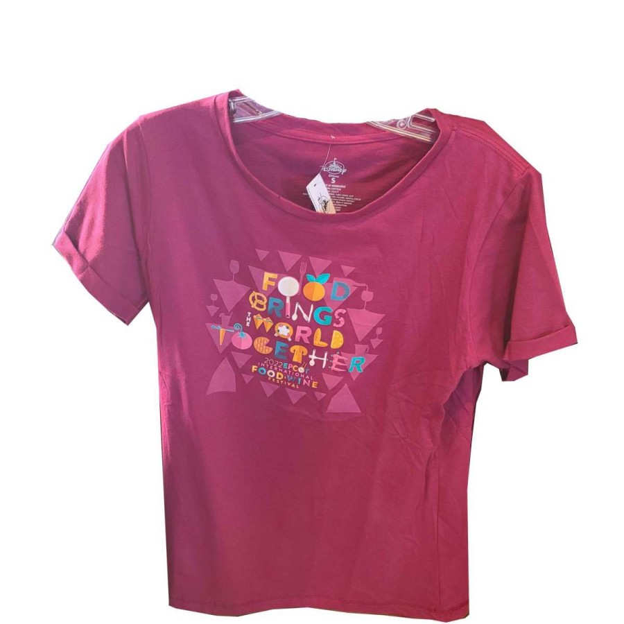 Apparel * | Disney Ladies Shirt 2022 Epcot Food And Wine Festival Food Brings The World Together Shoping